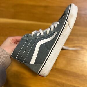 Like new gray high top Vans